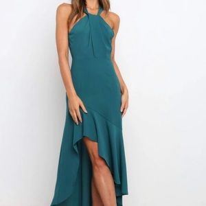 NWT Emerald Halter Maxi Dress